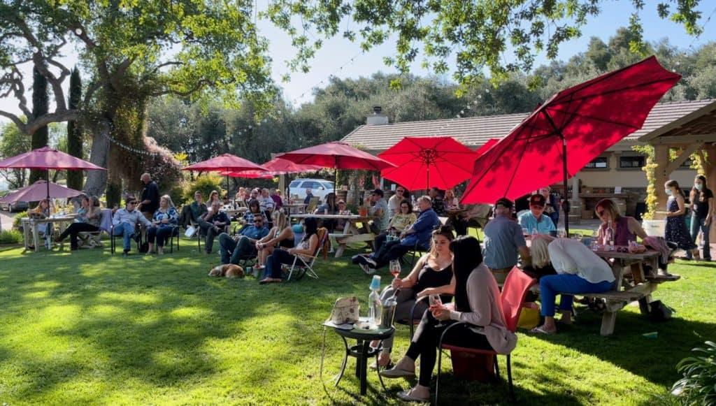 Still Waters Vineyards guests wine tasting