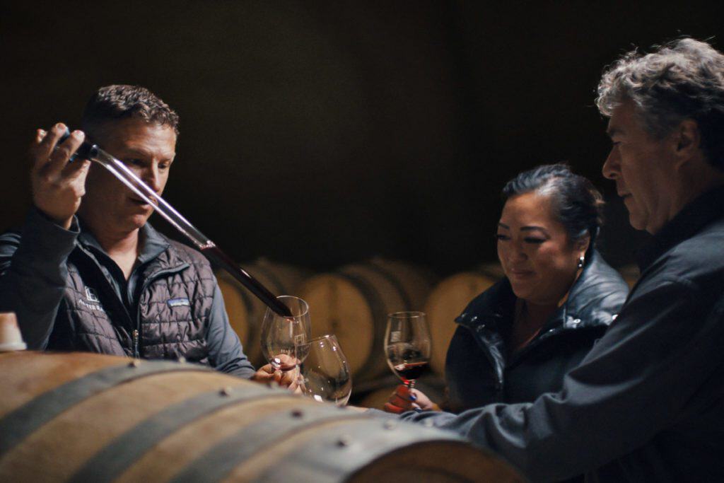 Halter Ranch barrel tasting