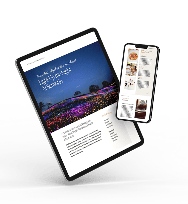 Itineraries Hero shot on devices