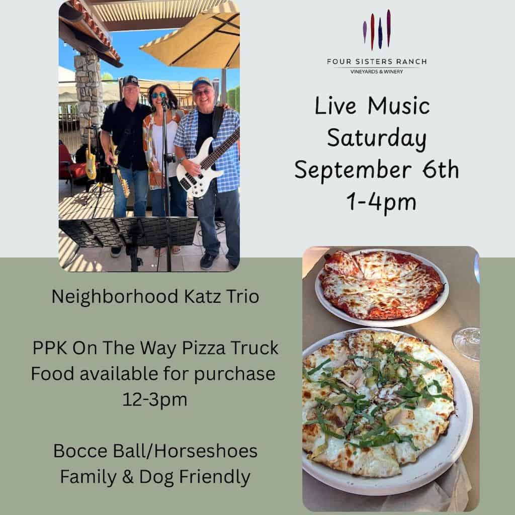 Live Music Saturday with Neighborhood Katz and Pizza Truck