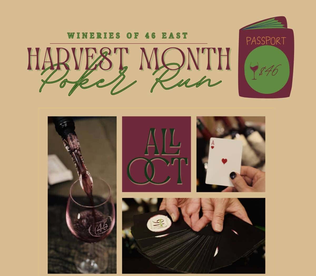 Wineries of 46 East Harvest Month Poker Run
