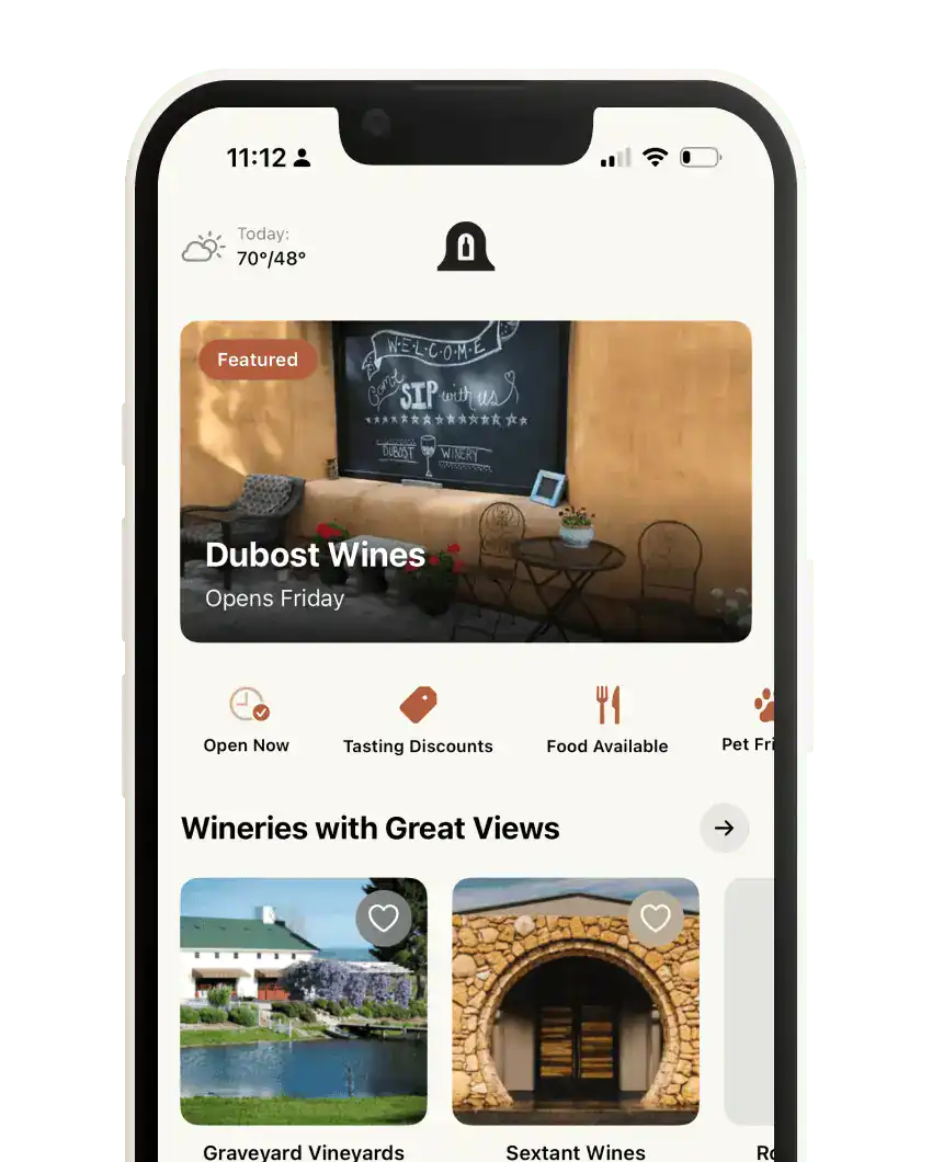 Paso Robles iOS app Explore