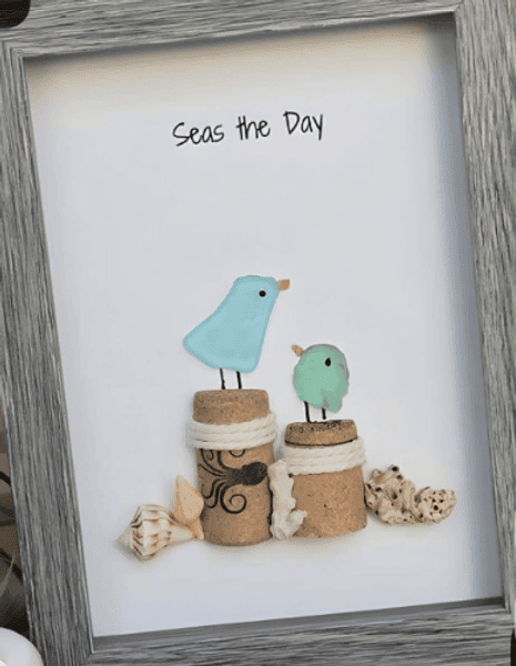 Make & Take – Sea Glass Art – Sat 9/19– 11am