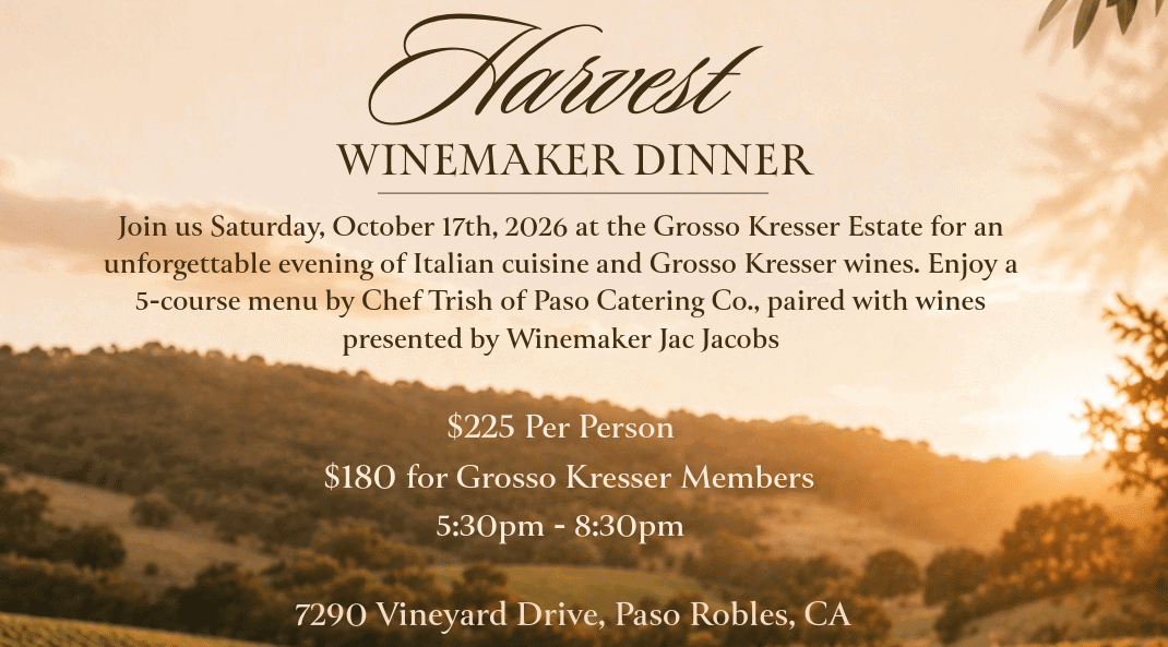 Harvest Winemaker Dinner